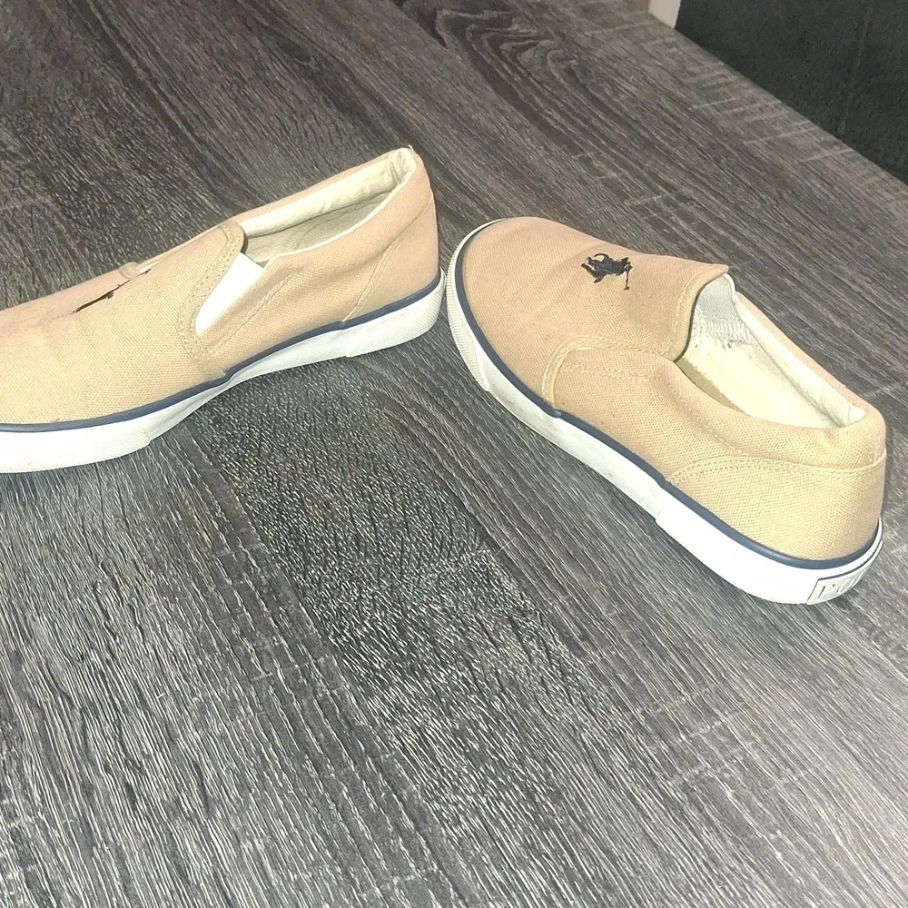 Youth /Ralph Lauren Beige Slip-On Shoes- Child Size 2